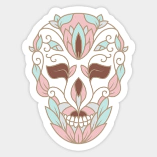 SKULL IN PASTELS Sticker